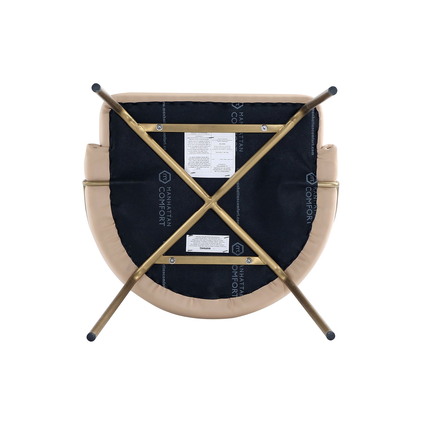 Manhattan Gracie - Dining Chair With Gold Legs
