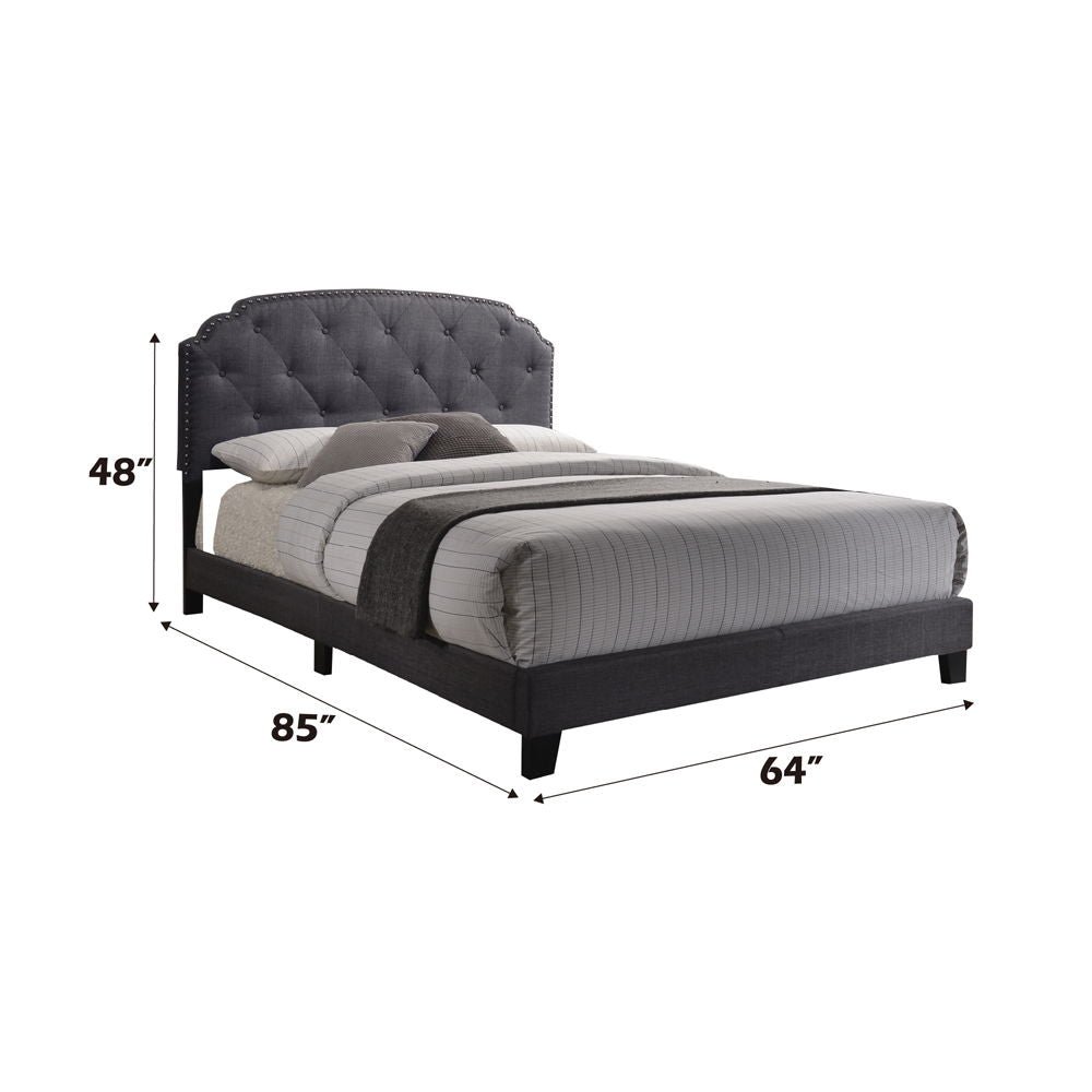 Tradilla - Queen Bed - Gray Fabric