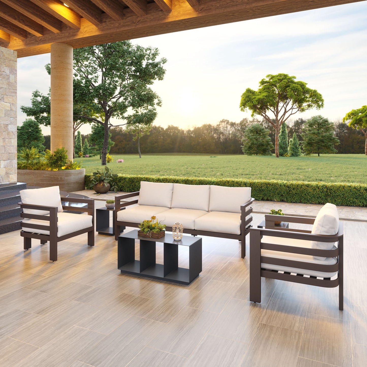 Kokos - Outdoor Coffee Table - Charcoal
