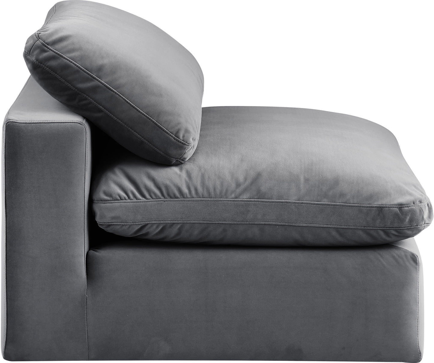 Comfy - Velvet Armless Chair