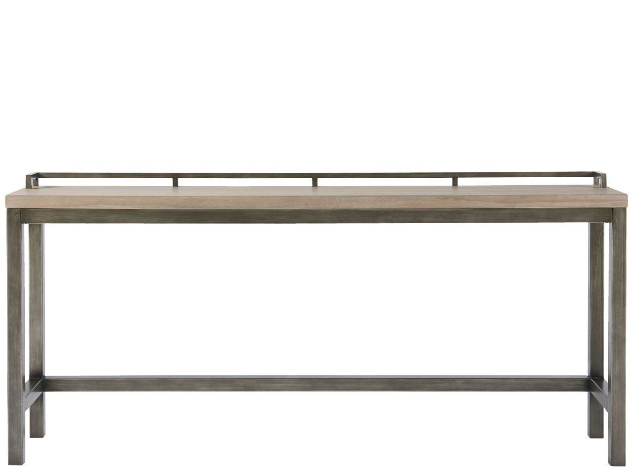 Curated - Mitchell Console Table With 3 Stools - Dark Brown