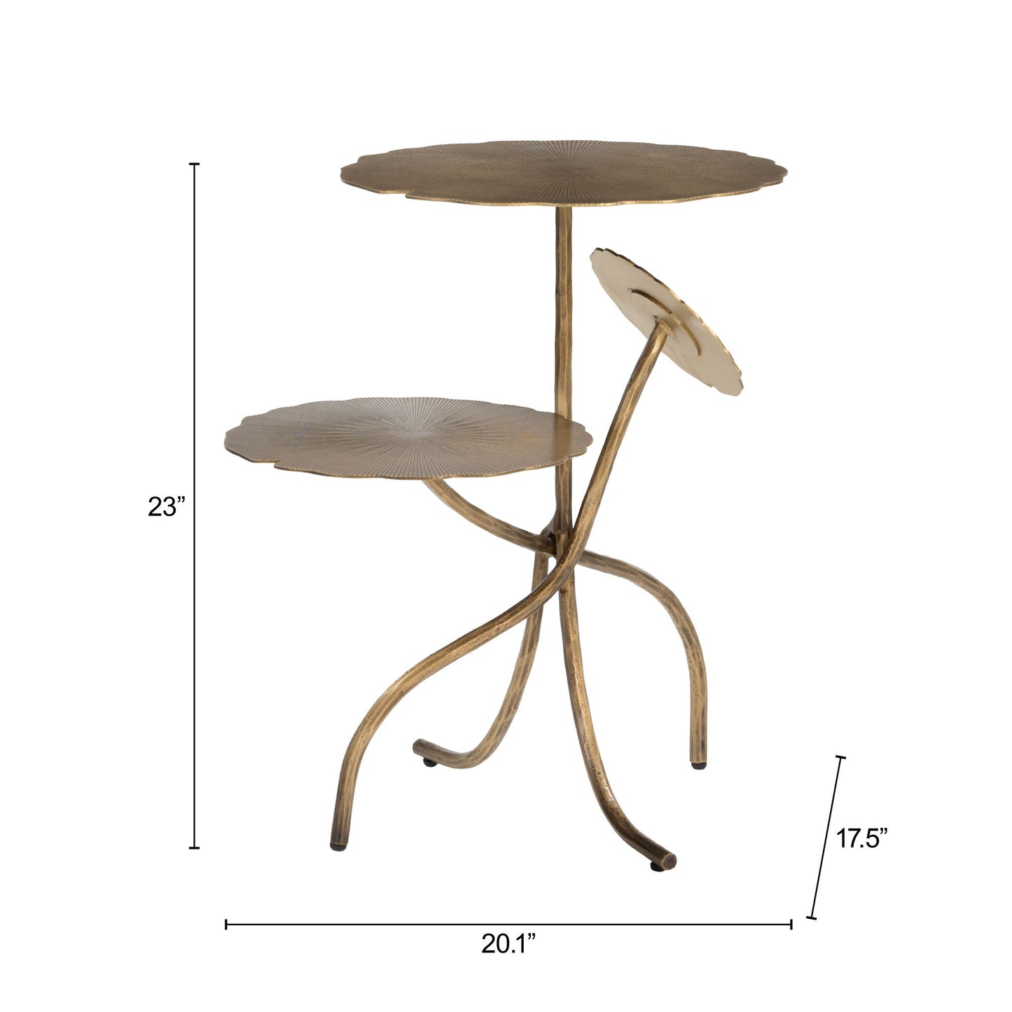 Mavro - Accent Table - Brass