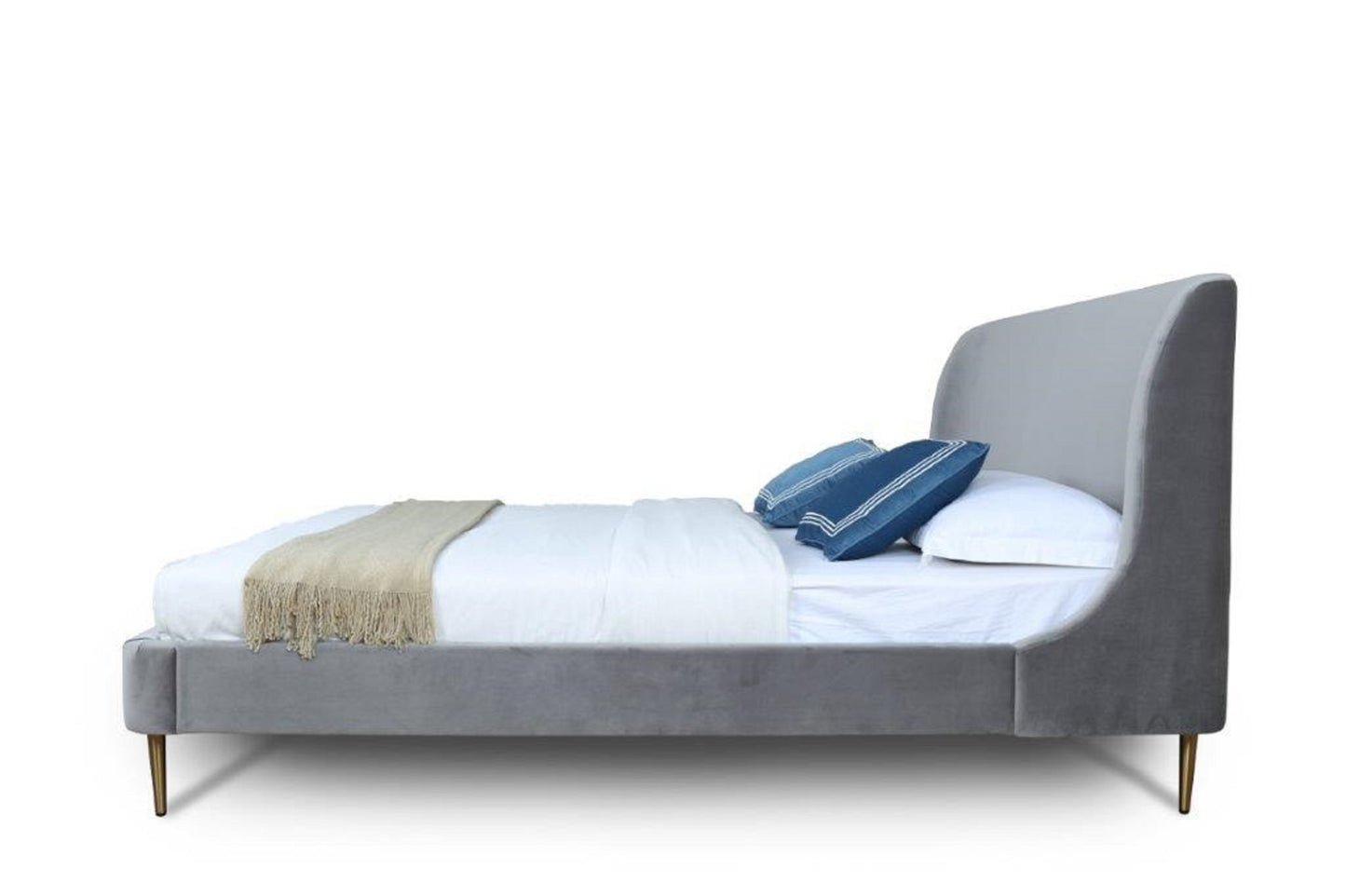 Manhattan Heather - Bed With Gold Legs