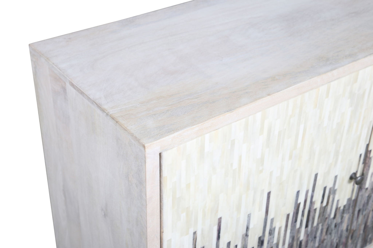 Zooey - Hall Cabinet - White Wash Mango