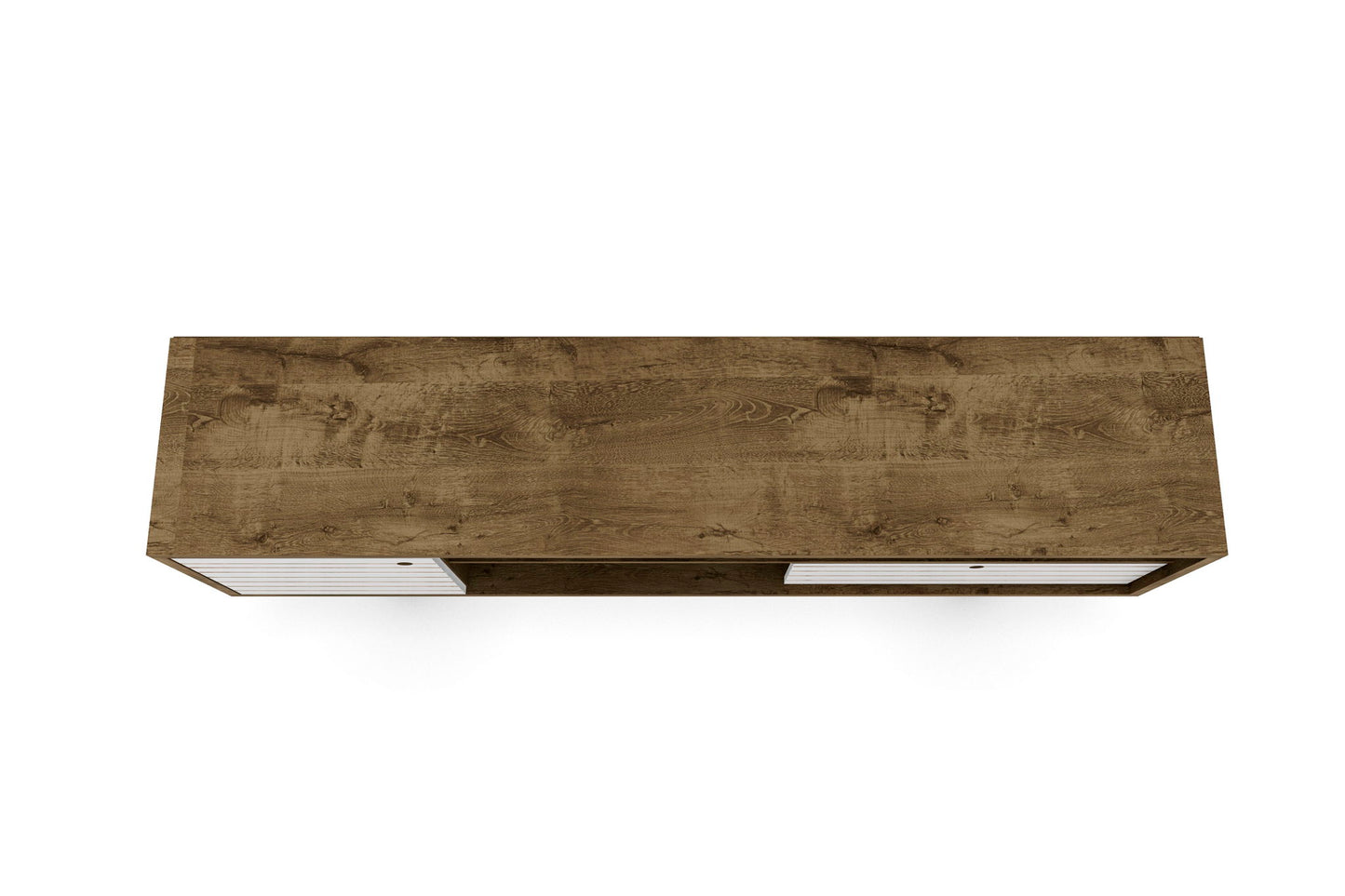 Manhattan Liberty - 71" TV Stand With Rustic Brown Frame