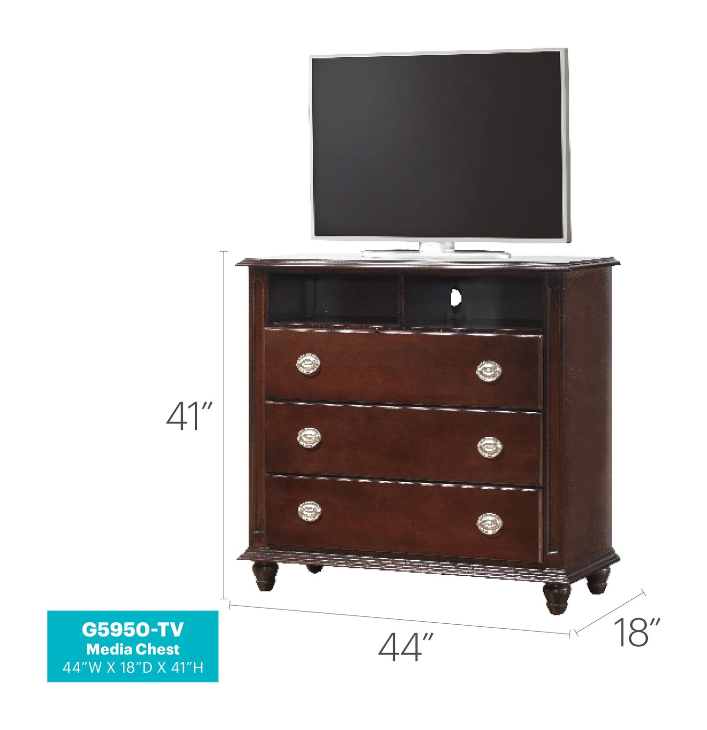 Summit - Media Chest - Cappuccino