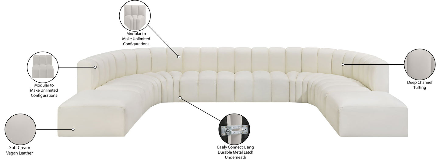 Arc - Faux Leather Modular Sectional