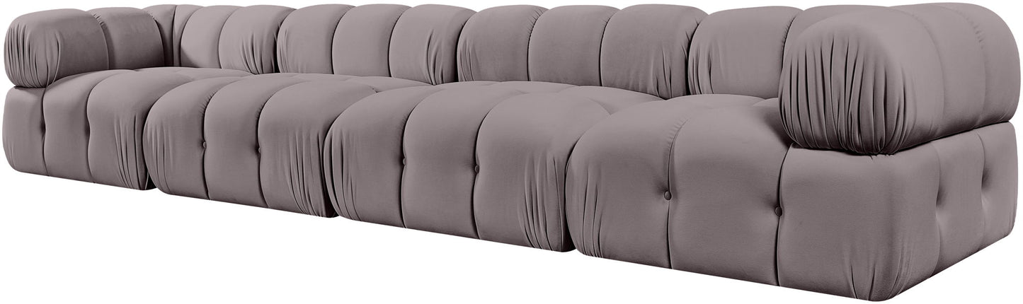 Orin - Fabric Velvet 4 Piece Modular Sofa