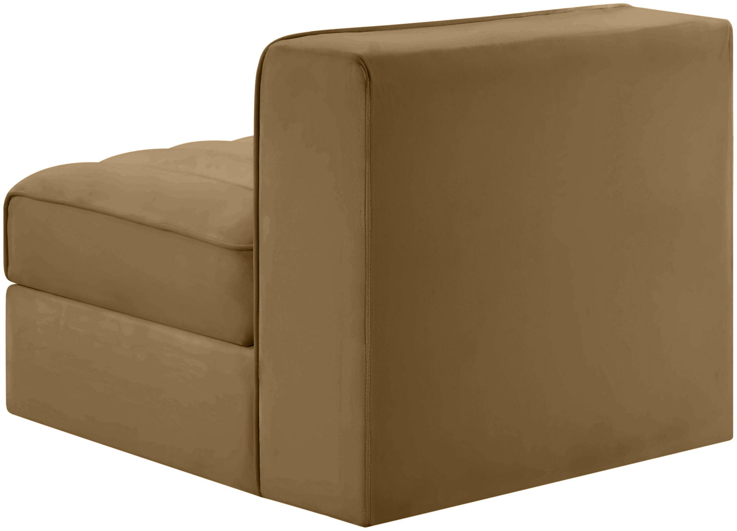 Rummi - Velvet Performance Fabric Upholstered Modular Armless Chair
