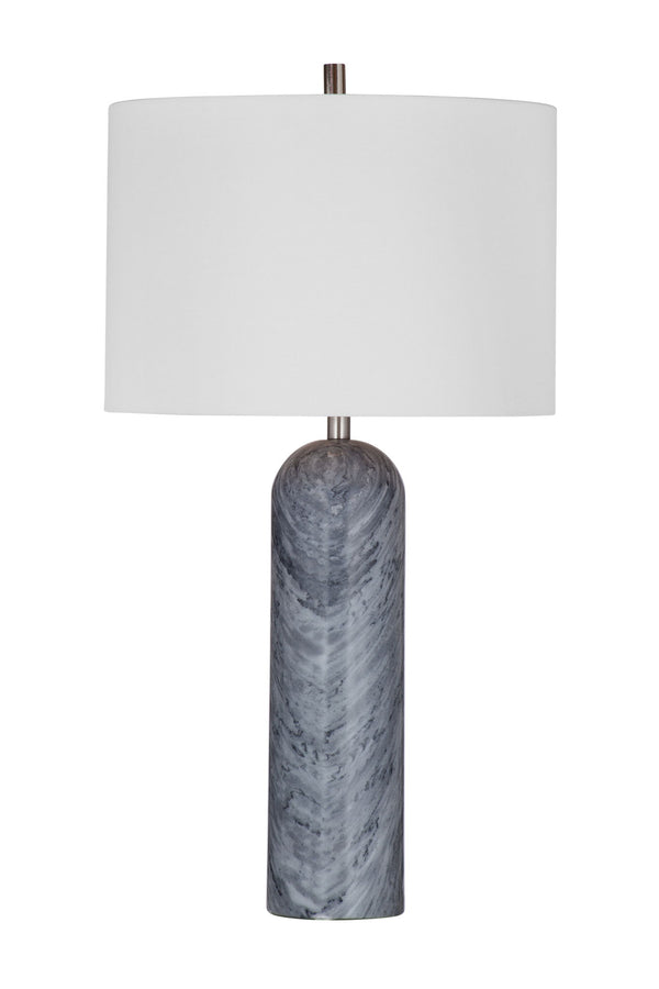 Sassandra - Table Lamp - Gray / White