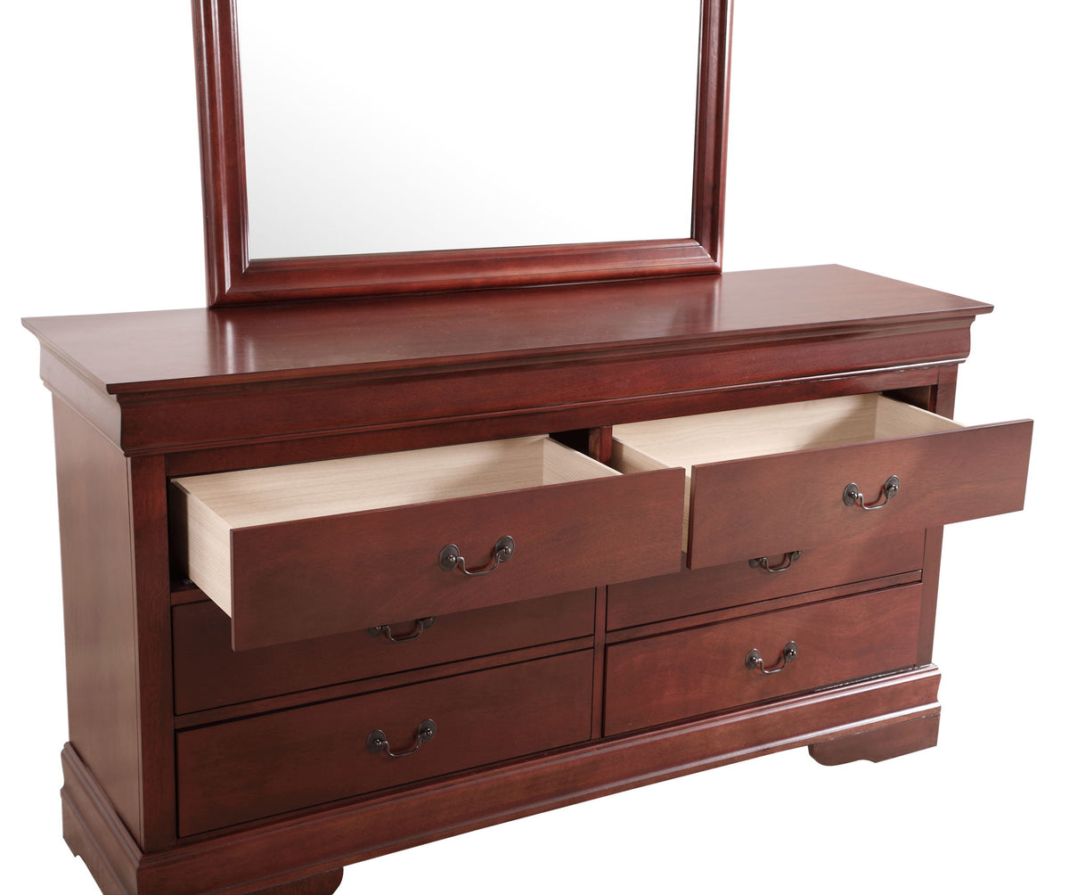 Glory Furniture - Louis Phillipe - Dresser & Mirror