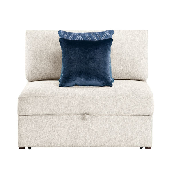 Isla Convertible Chair and a half with Pull-out Bed, Click Motion Back and Two Track Arms