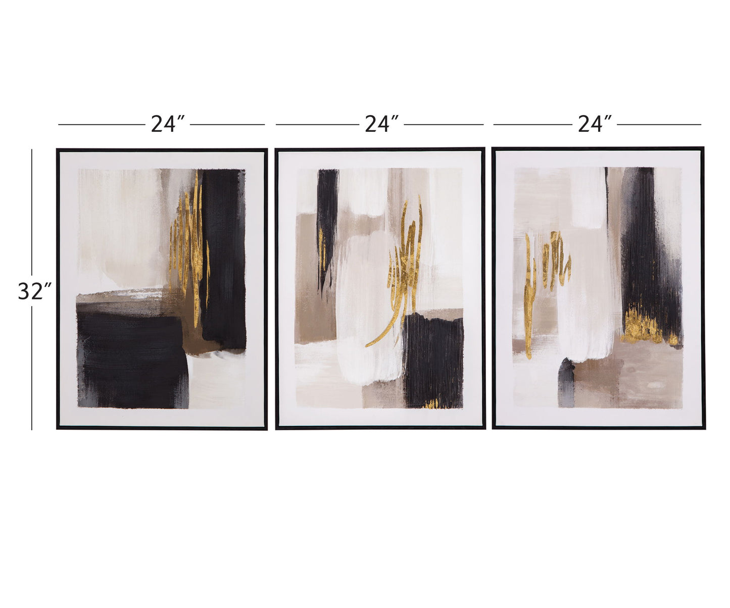 Journey Canvas Art (Set of 3) - Beige