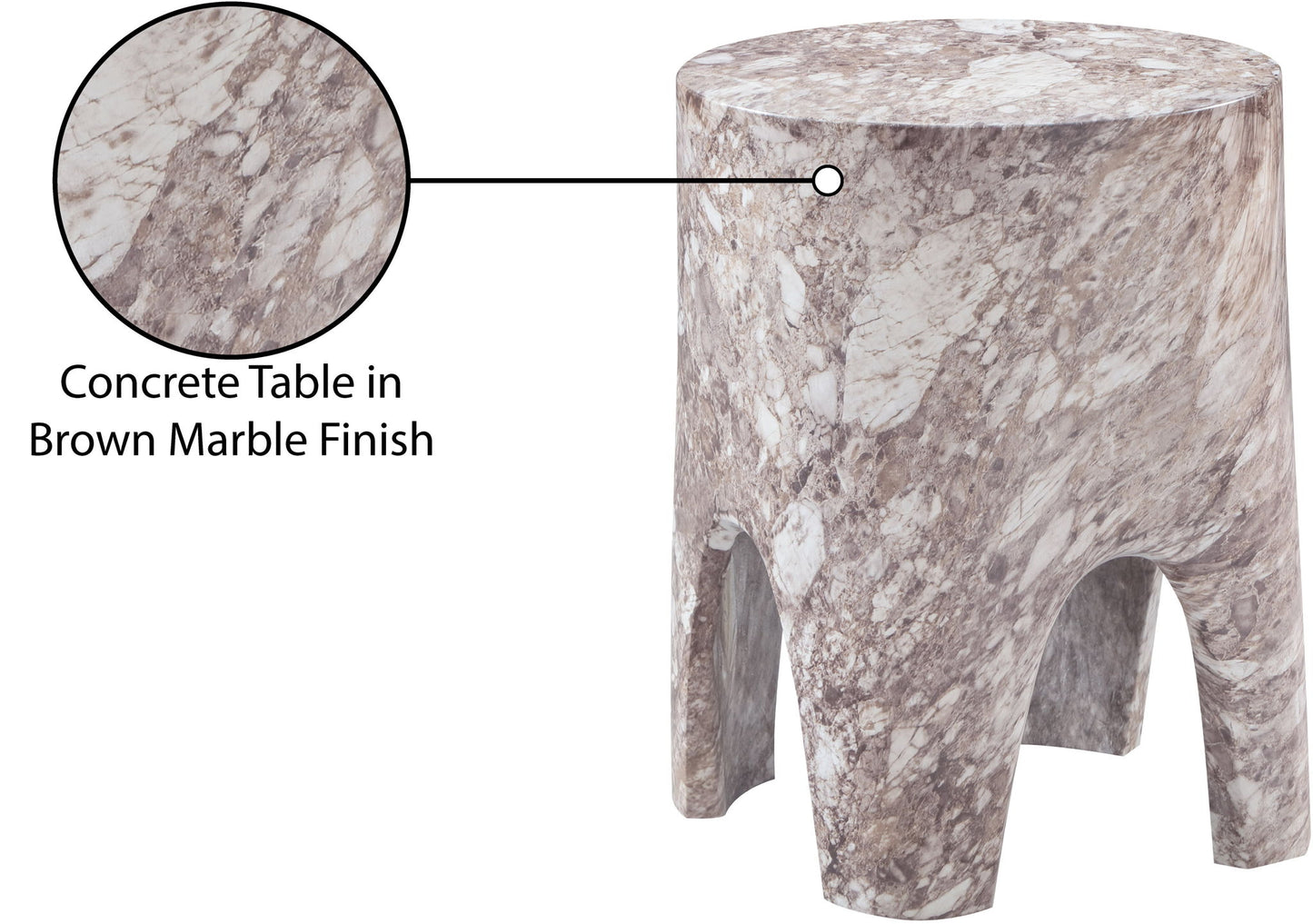 Foligno - Concrete End Table