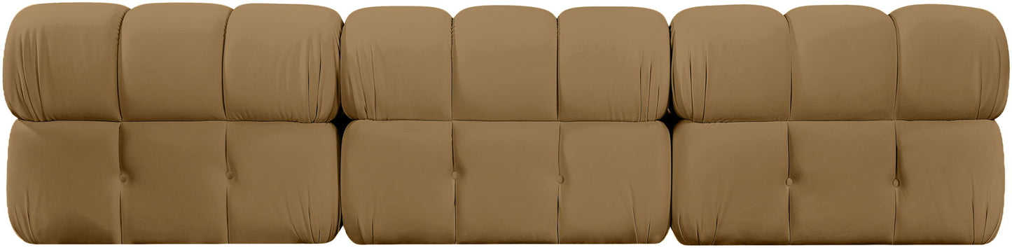 Orin - Velvet 3 Piece Modular Sofa