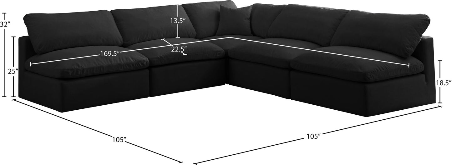 Plush - 5 Piece Modular Sectional