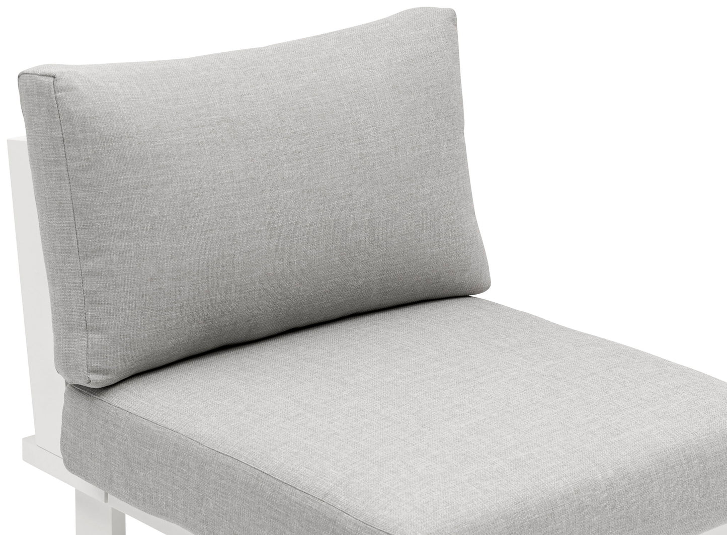 Maldives - Water Resistant Outdoor Patio Armless Chair With White Frame
