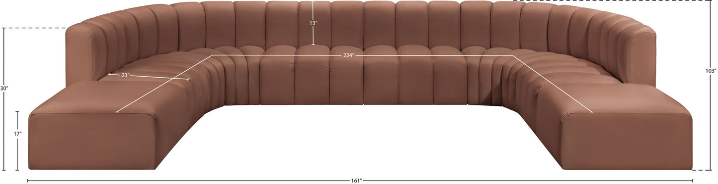 Arc - Faux Leather Modular Sectional
