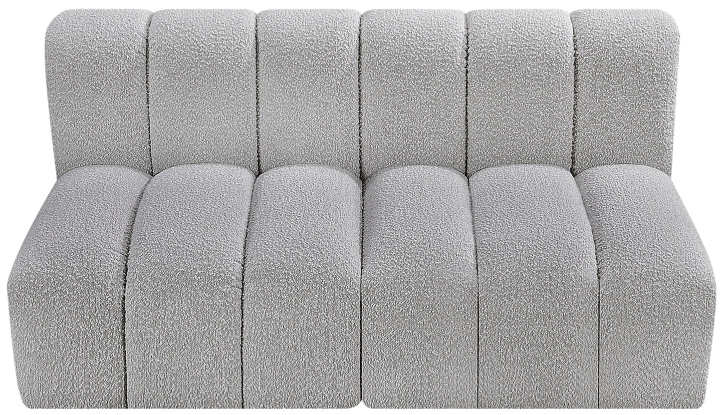 Arc - Boucle Fabric 2 Seats Modular Sofa