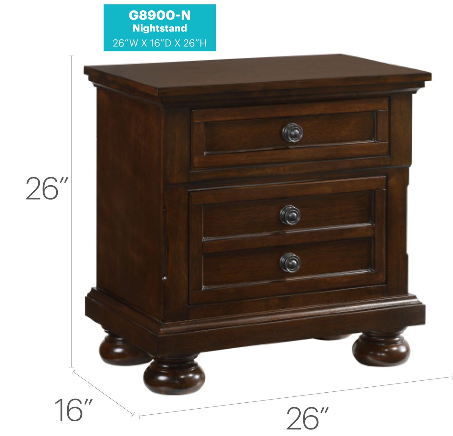 Glory Furniture - Meade - Nightstand