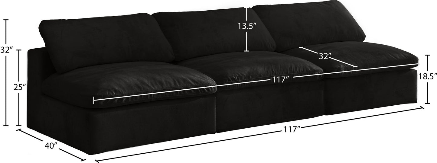 Cozy - Modular Armless 3 Seat Sofa