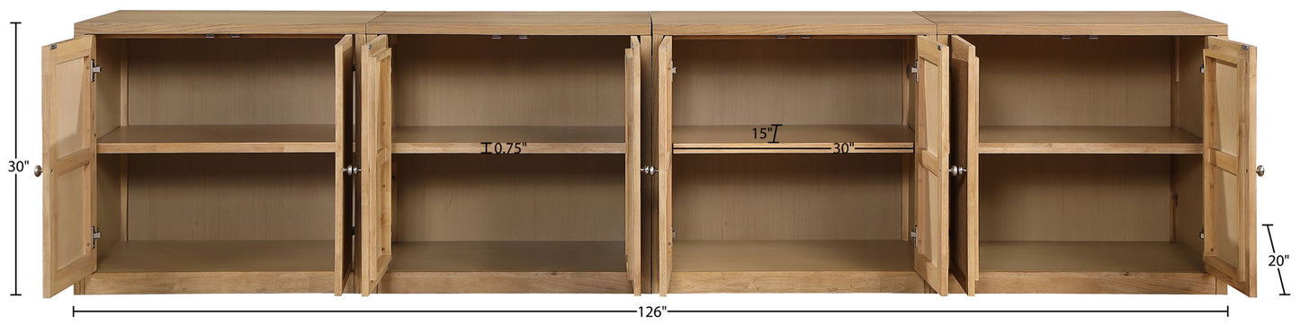 Vero - Solid Wood And Oak Venee Sideboard/Buffet
