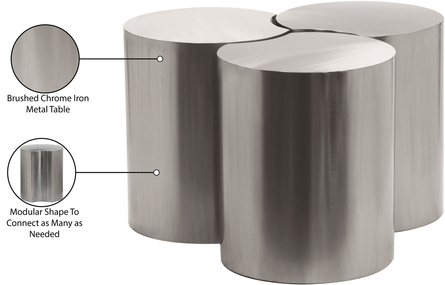 Dimple - 3 Piece Modular Coffee Table