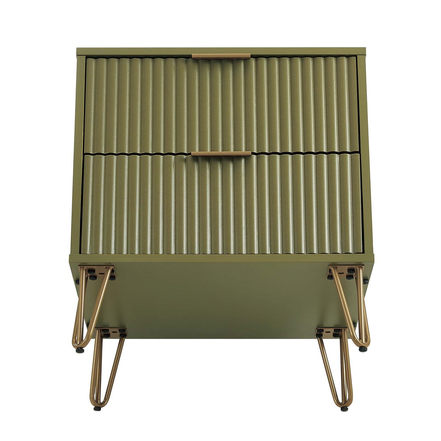 Manhattan Dumbo - Fluted 2-Drawer Nightstand