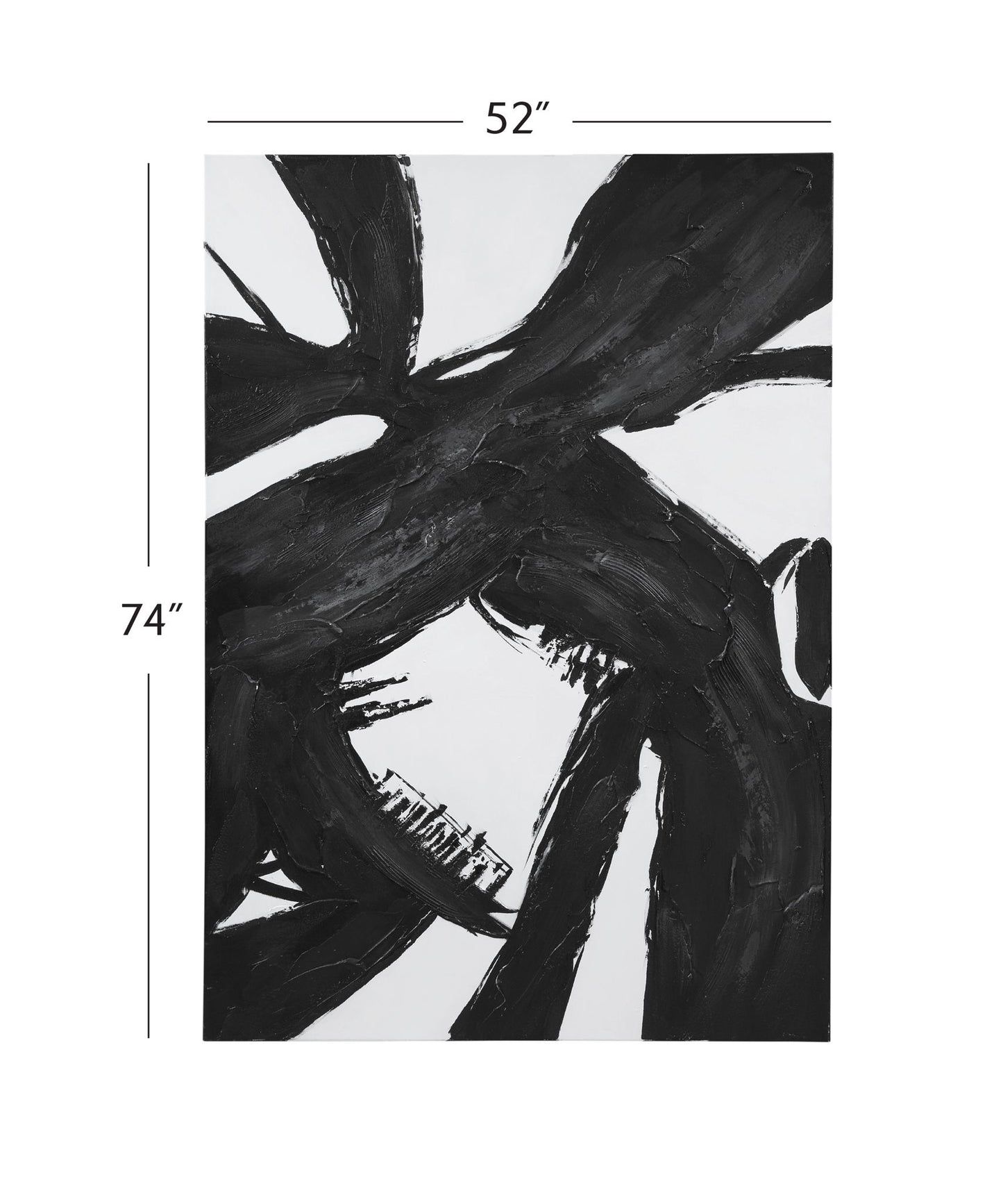 Franz Canvas Art - White / Black