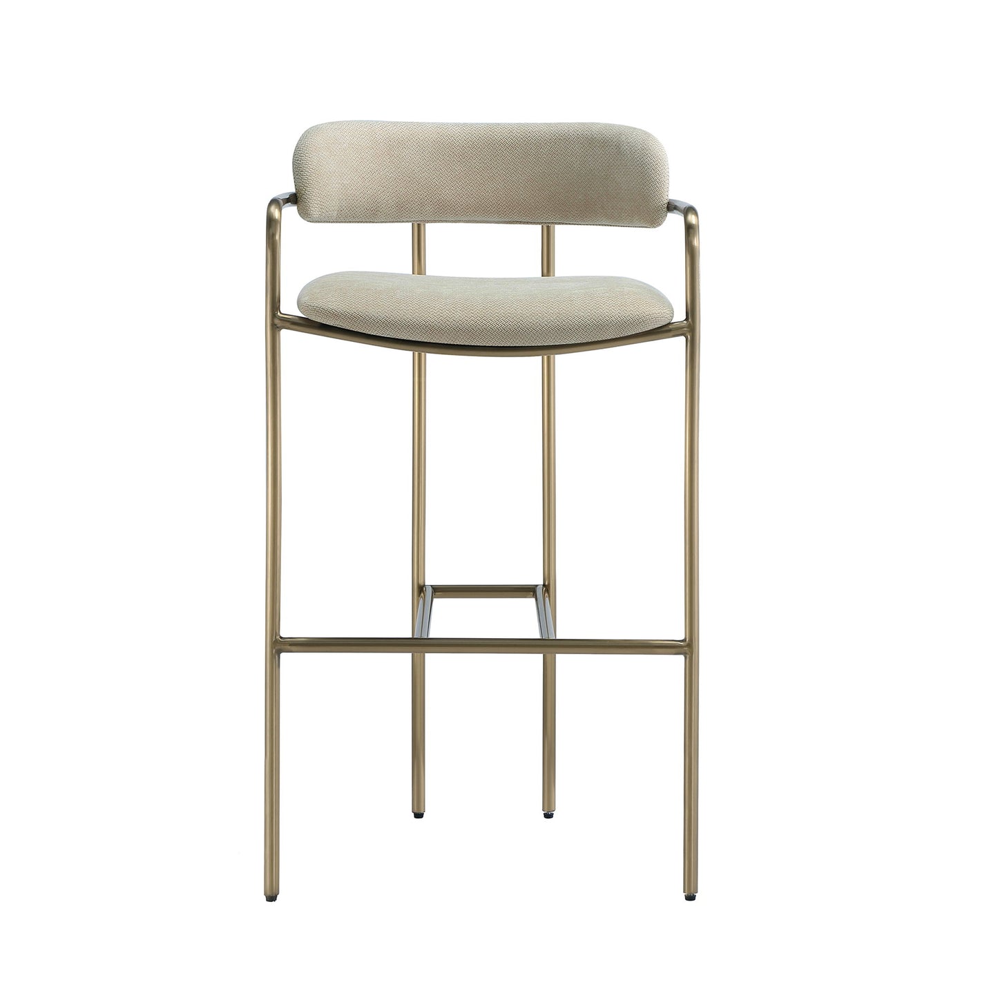 Manhattan Serene - Metal Upholstered Barstool
