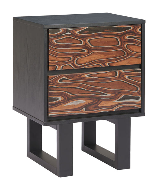 Aremi - Nightstand - Brown / Black