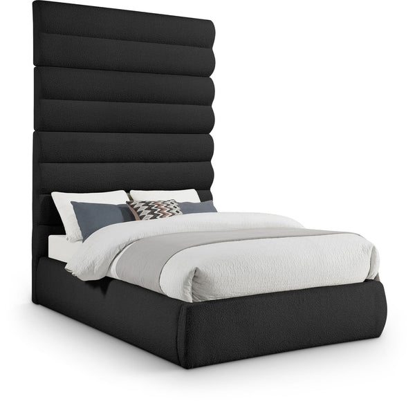 Adam - Boucle Fabric Bed With 89" Headboard
