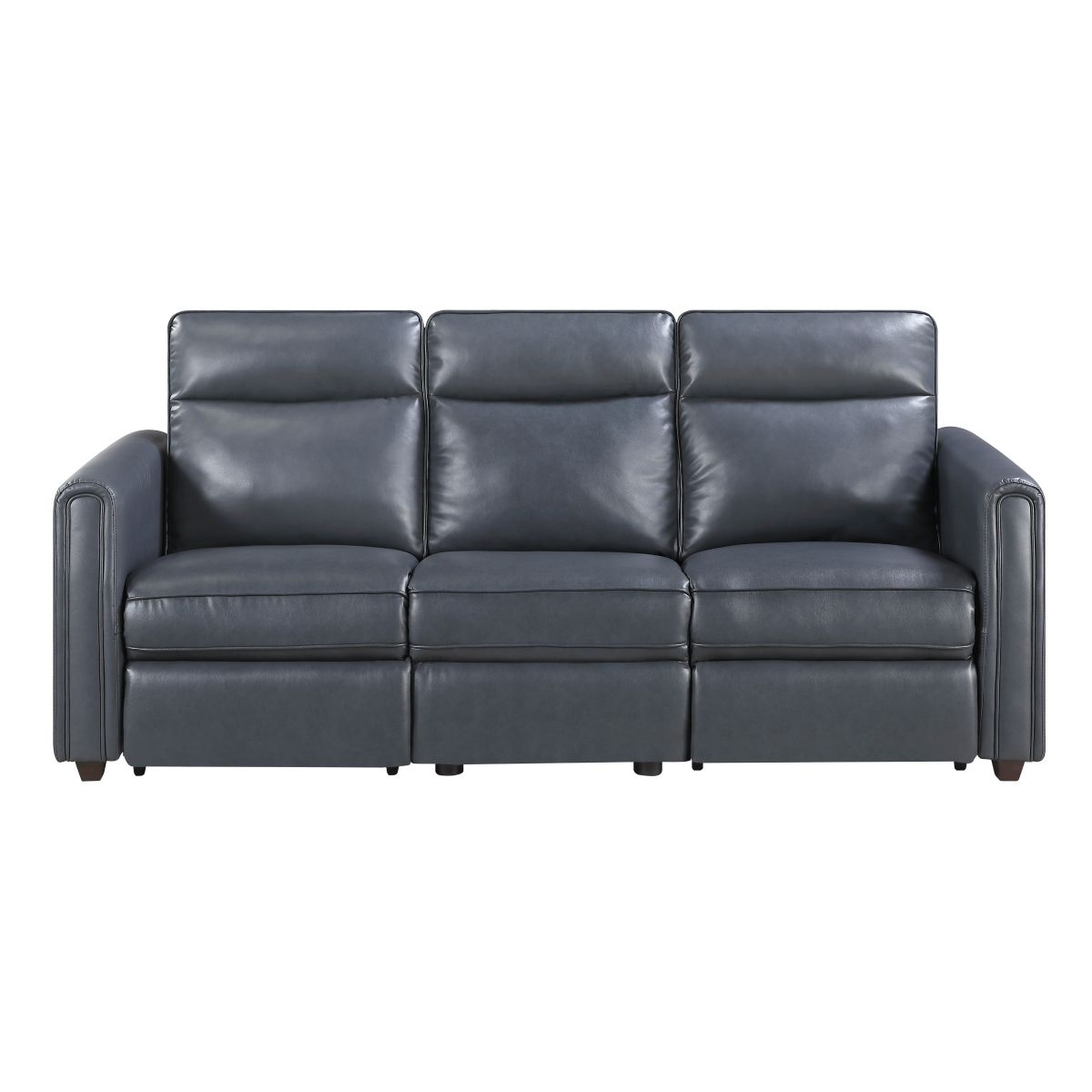 Equinox Power Double Reclining Sofa with Rounded Track Arms