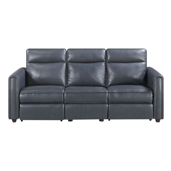 Equinox Power Double Reclining Sofa with Rounded Track Arms
