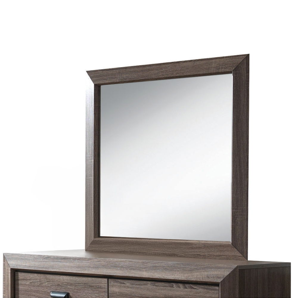 Lyndon - Mirror - Weathered Gray Grain