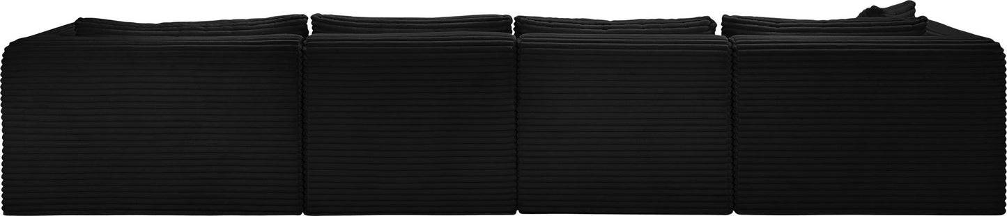 Shaggy - 5 Piece Modular Sectional With Chaise And Ottoman