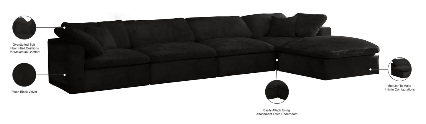 Cozy - 5 Piece Modular Sectional With Chaise