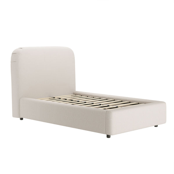 Flair - Rounded Upholstered Bed