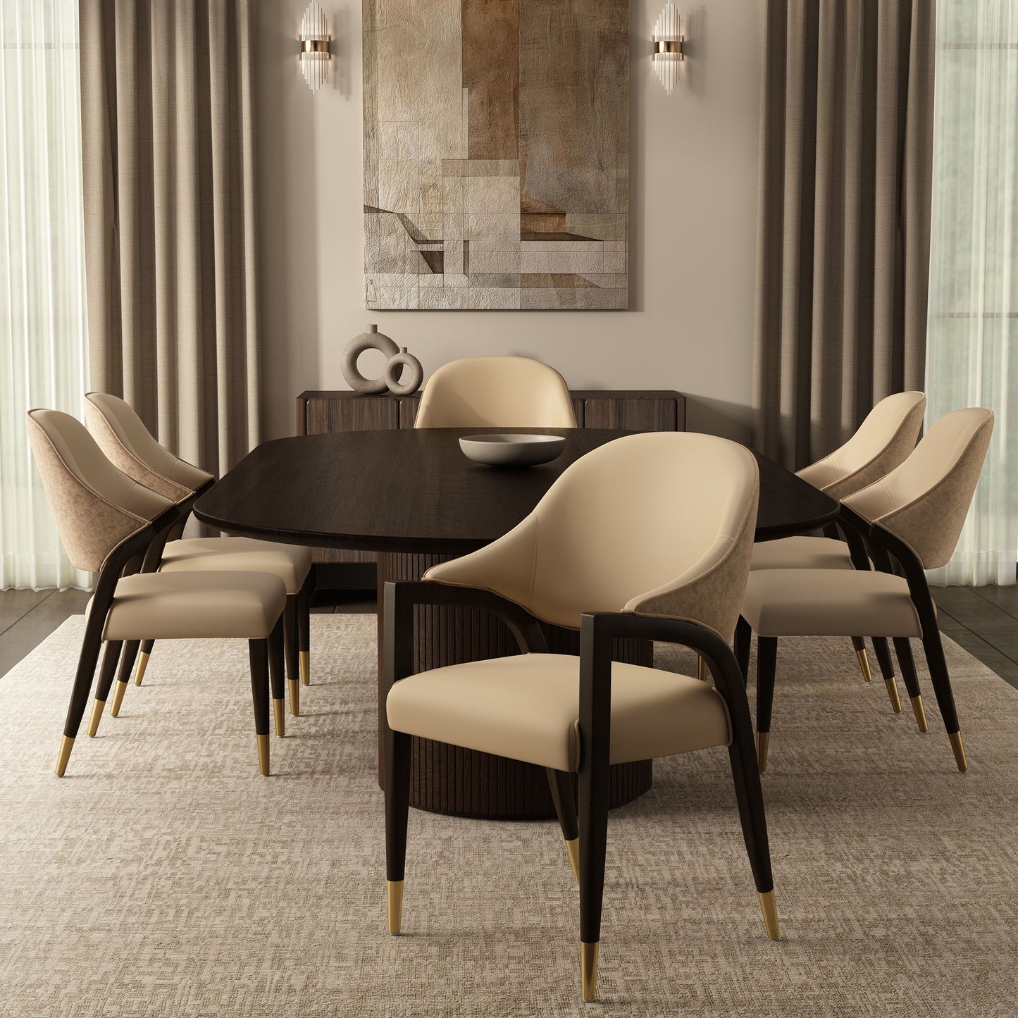 Manhattan Collette - Wood Upholstered Side Chair (Set of 2)
