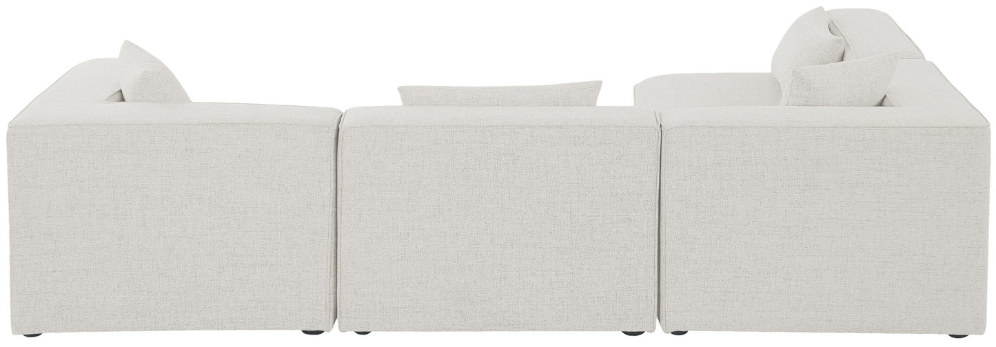 Cube - Linen 4 Piece Modular Corner Sectional