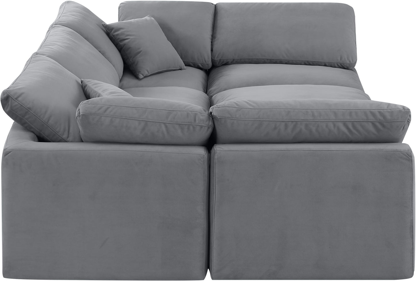 Indulge - Velvet 6 Piece Modular Sectional