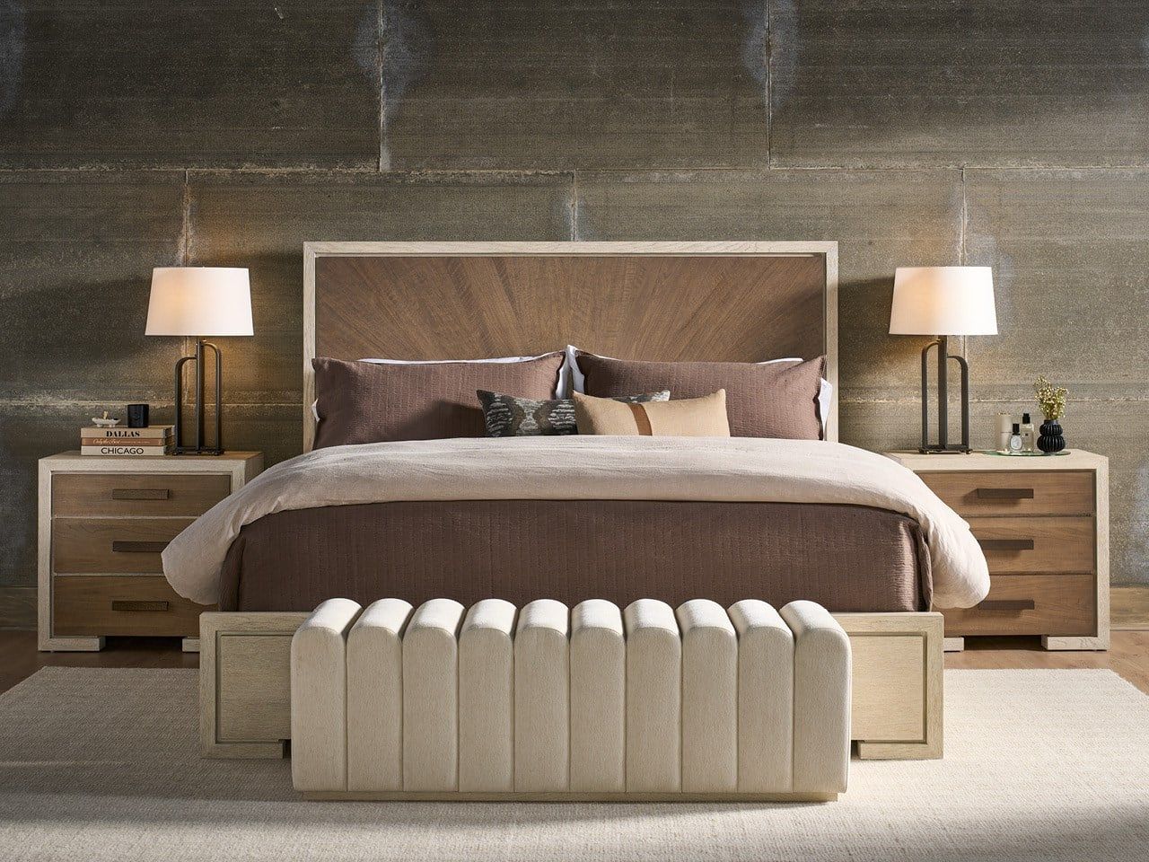 Modern / Mist & Veil - Panel Bed