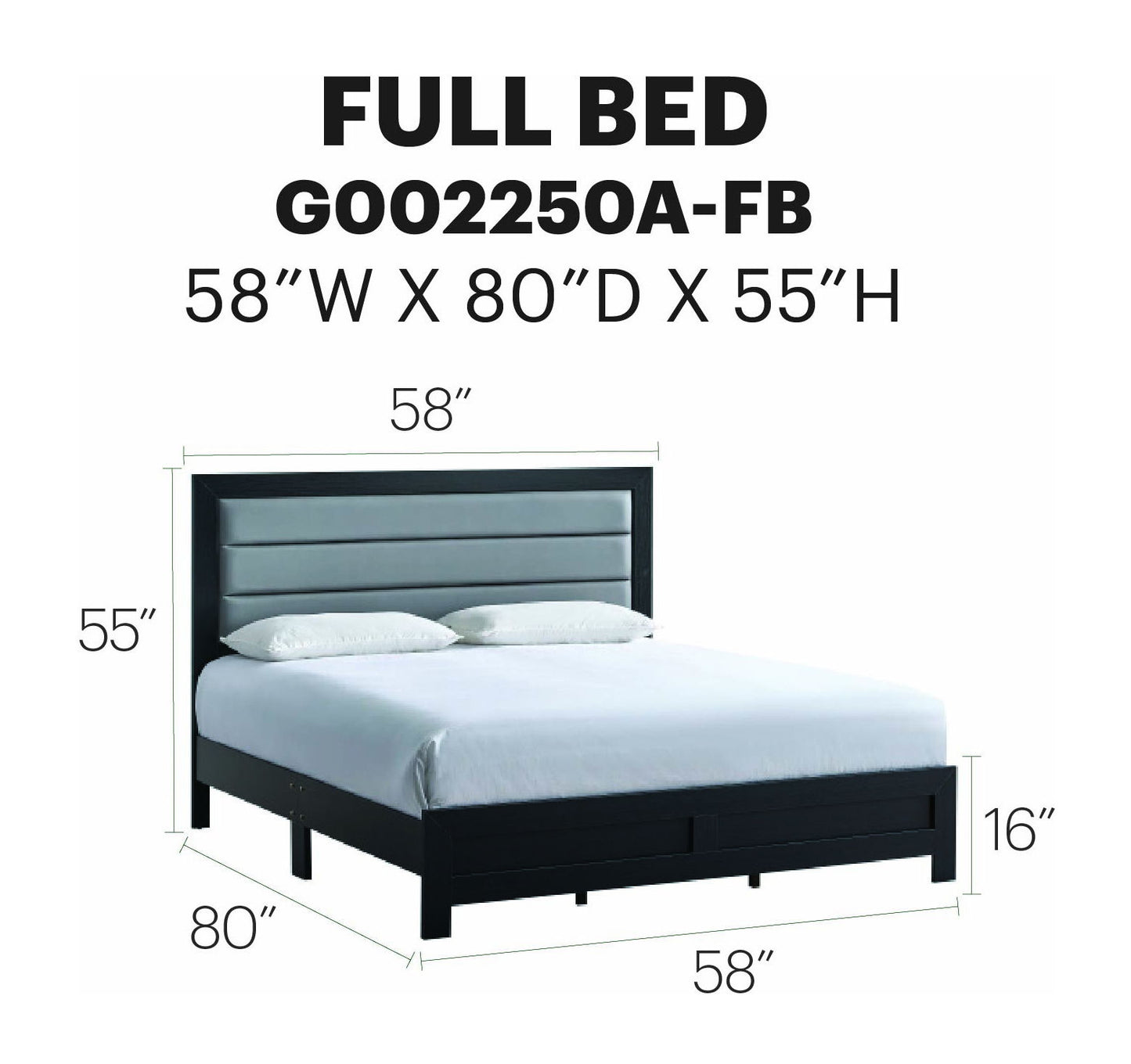 Glory Furniture - Plano - Upholstered Bed