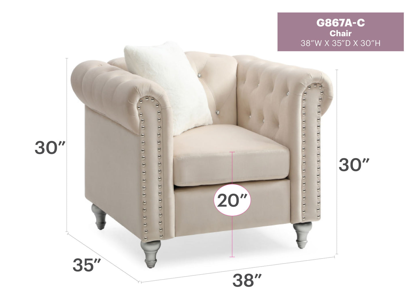 Glory Furniture - Raisa - Chair