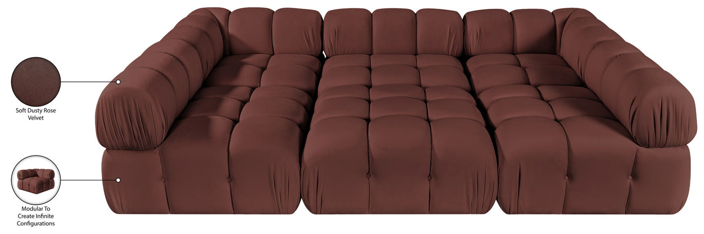 Orin - Velvet 6 Piece Modular Sectional