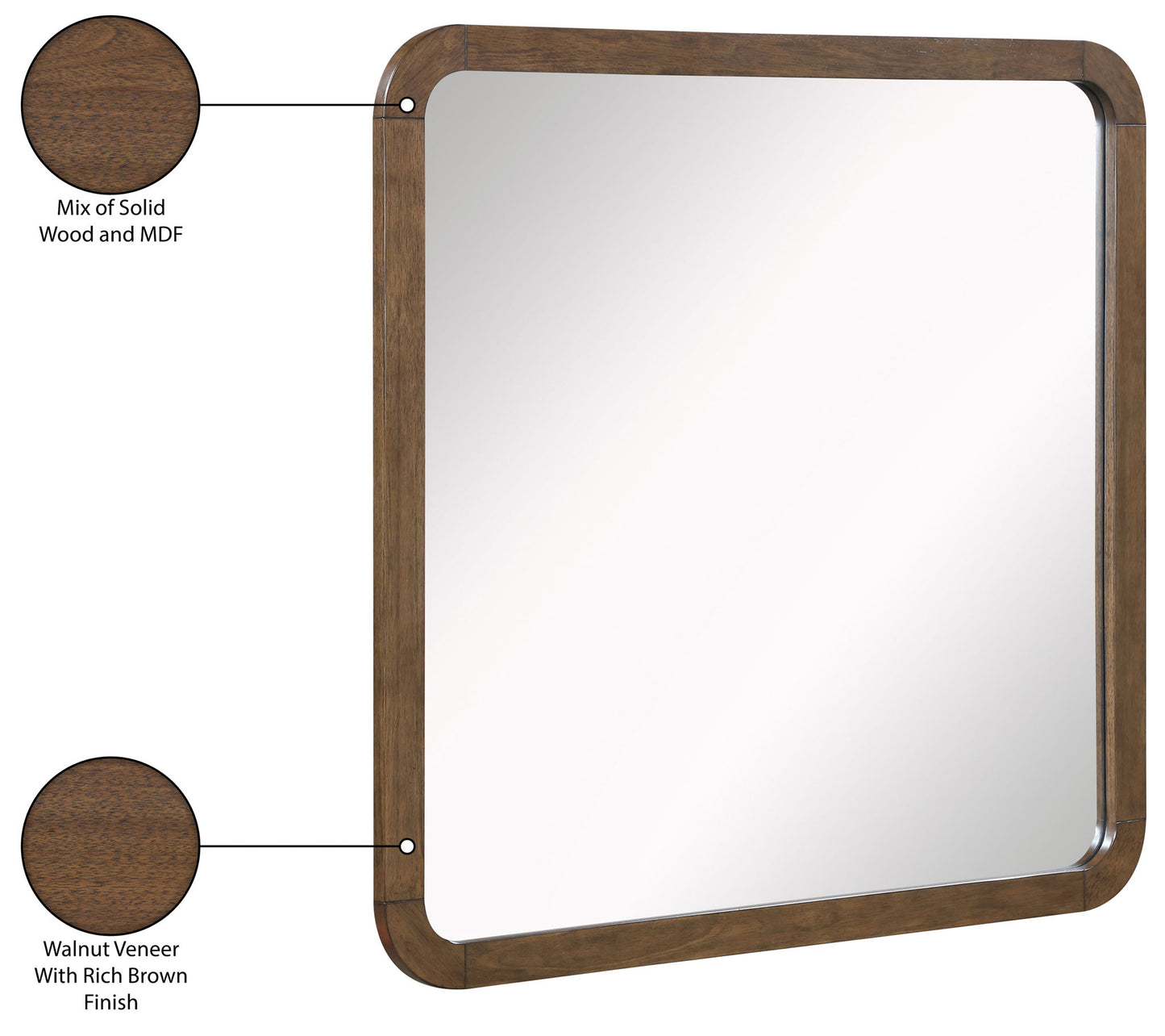 Annalise - Solid Wood Mirror
