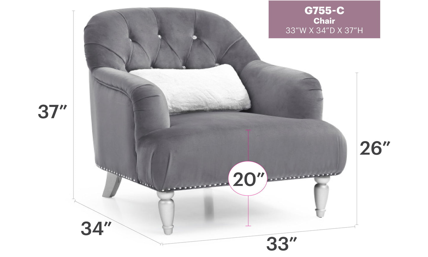 Glory Furniture - Jewel - Chair