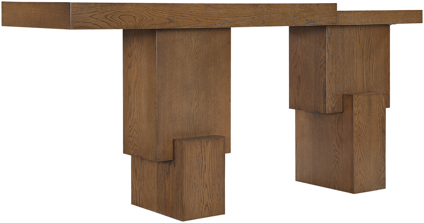 Anzio - Oak Veneer And Solid Wood Console Table