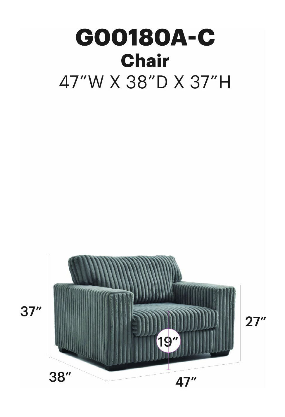 Glory Furniture - Teddy - Chair