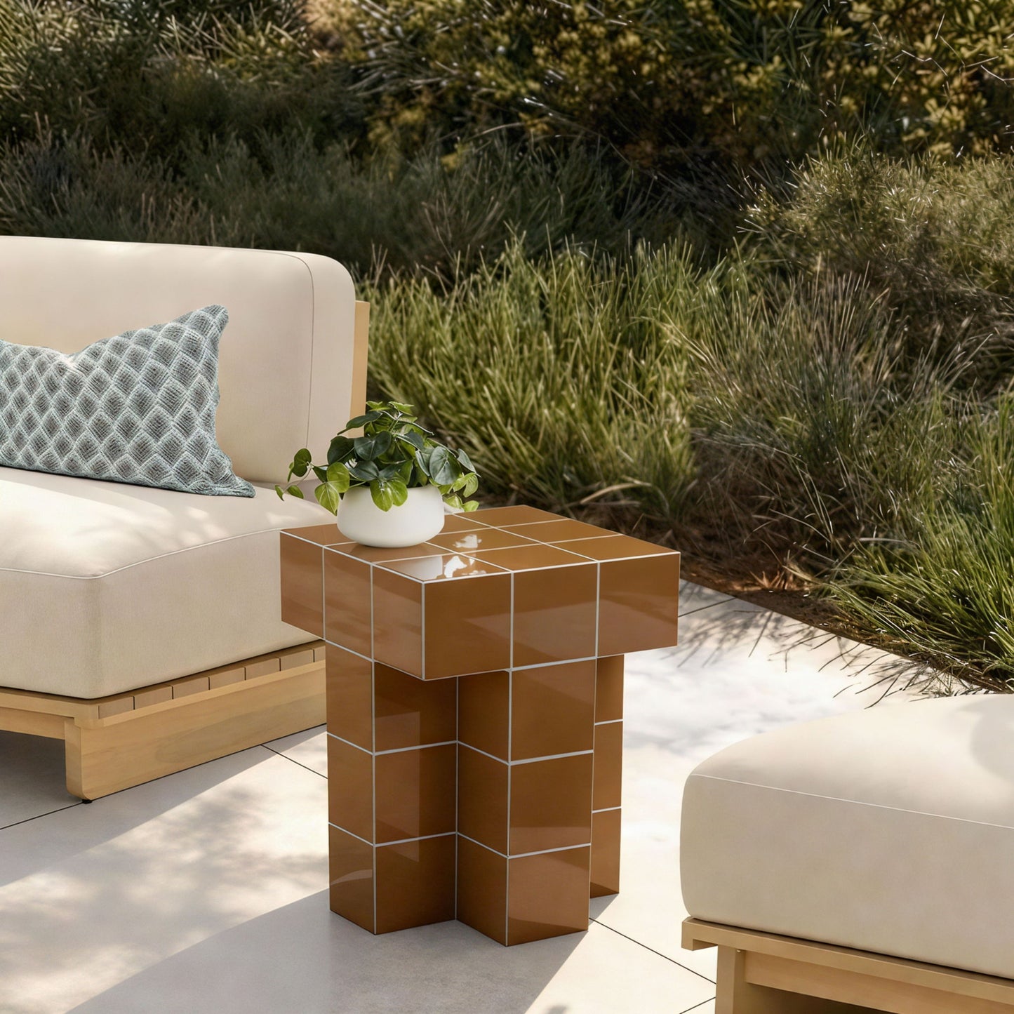 Alma - Tile Concrete Indoor/Outdoor Side Table
